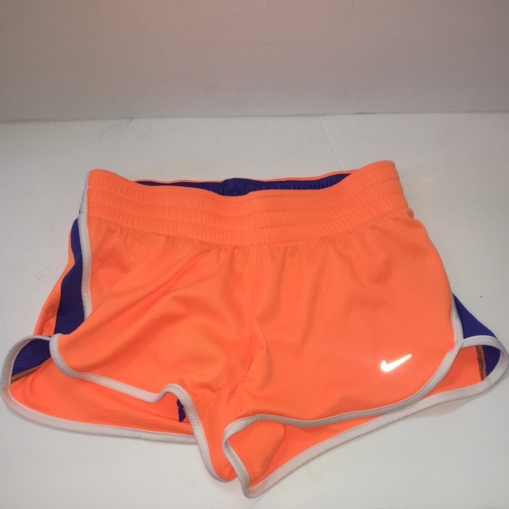 Nike Dri-Fit Running Shorts Orange and Blue